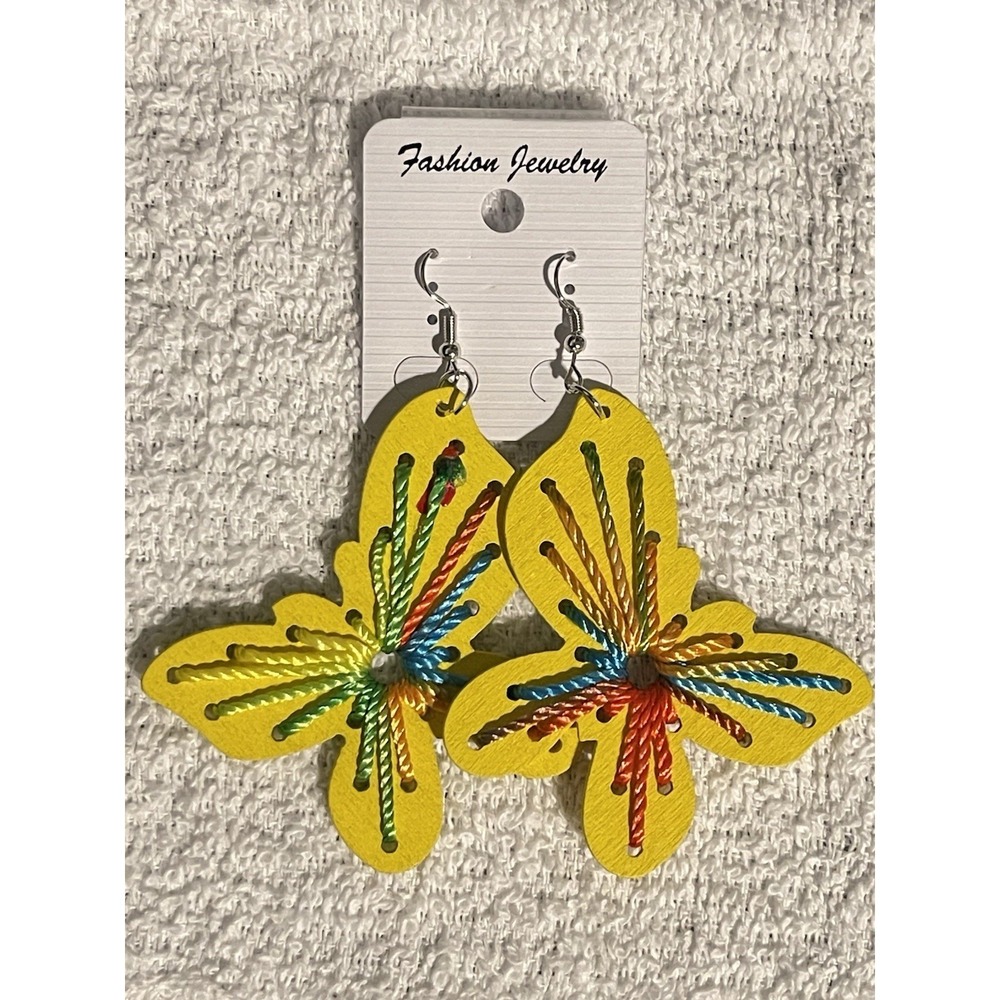 Handcrafted Butterfly Statement Earrings